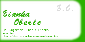 bianka oberle business card